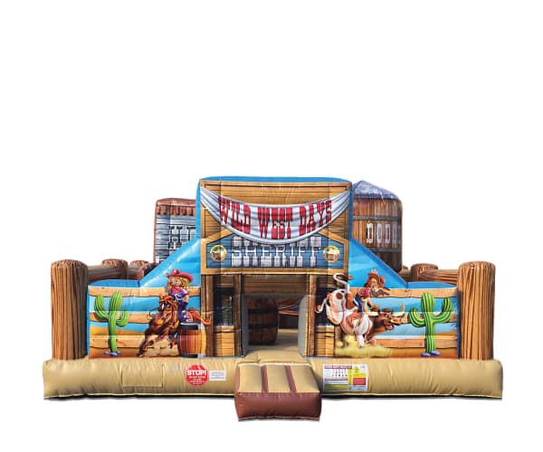 Wild West Cowboy Playland Combo Obstáculos para Niños Pequeños