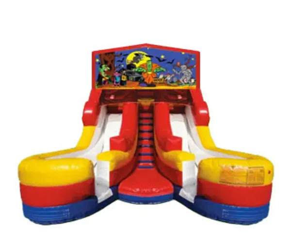16ft Double Lane Halloween Slide