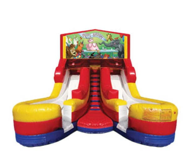 16ft Happy Birthday Double (Wet/Dry) Slide