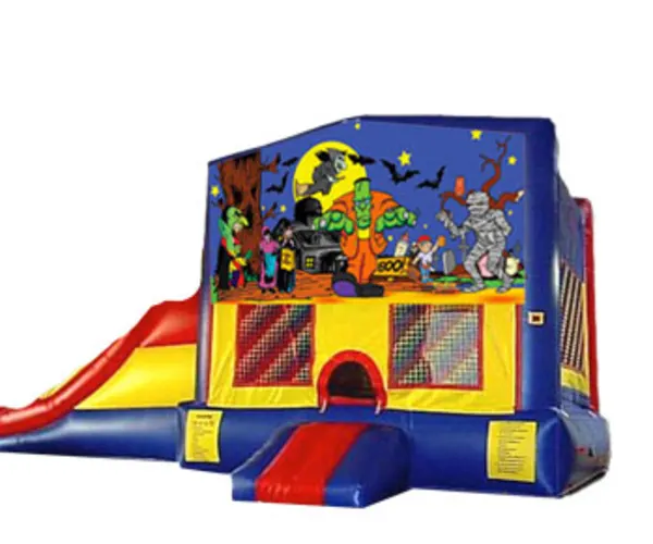 3in1 Halloween Bounce House Moonwalk w/ Slide