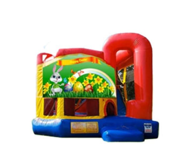 4in1 Easter Bounce House Combo w/ Wet or Dry Slide