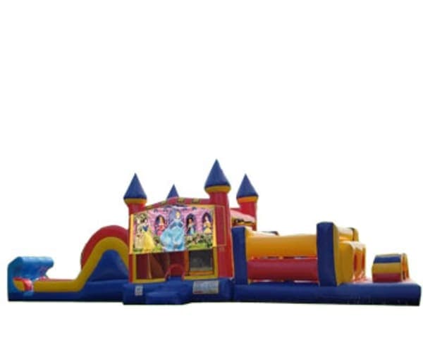 50ft Disney Princess Obstacle w/ Wet or Dry Slide