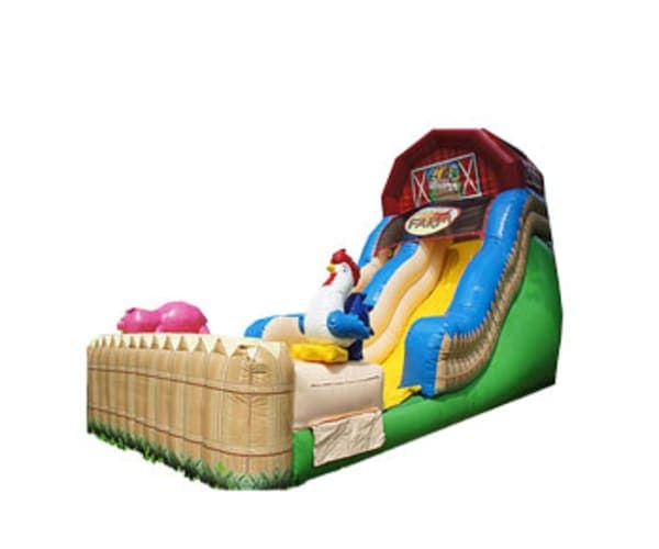 18ft Crazy Farm Slide (Dry or Wet/Water Slide)