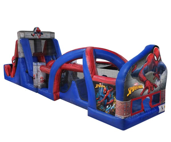 Tobogán con Obstáculos Spider Man 50 pies (Húmedo o Seco)