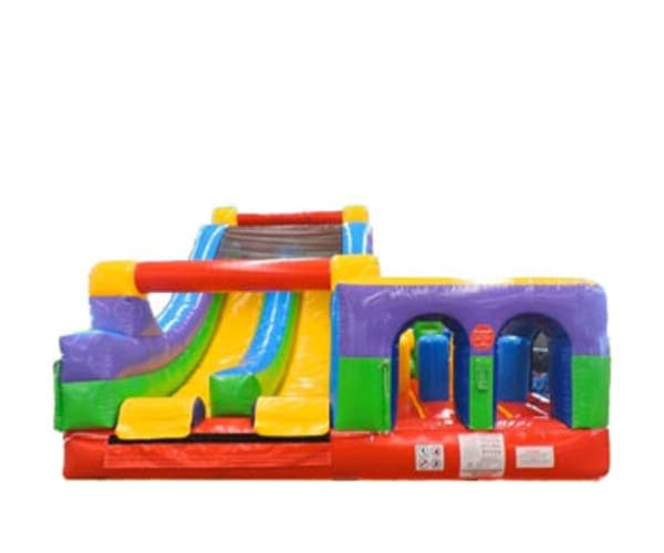 Retro Radical Obstacle & Rockwall Slide