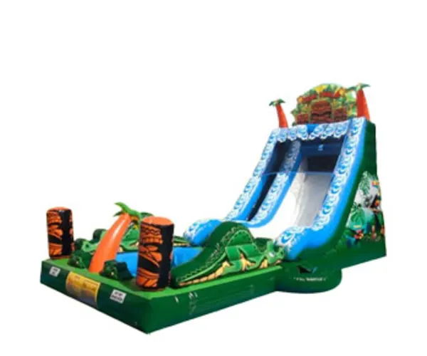 Tiki Falls Water Slide w/ Pool
