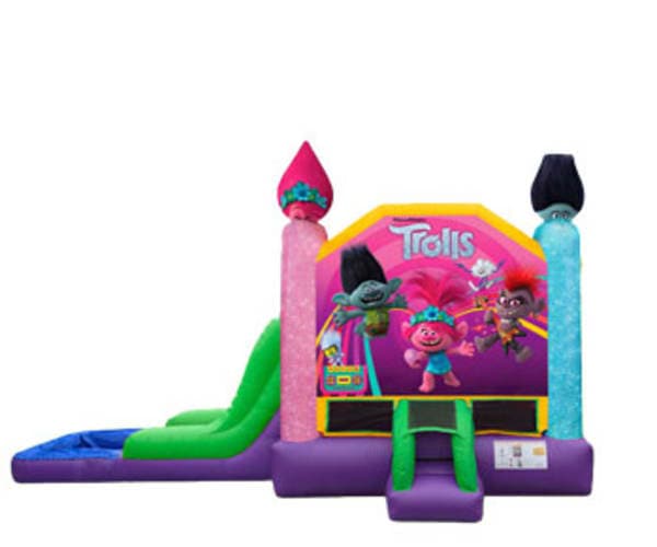 Trolls EZ Bounce House Combo w/ (Dry or Wet/Water Slide)