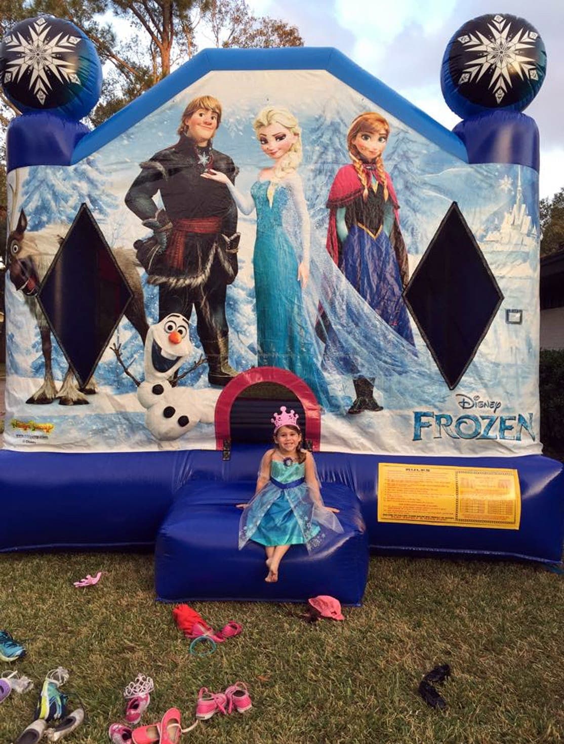 Impeccable Frozen Bounce House Party!