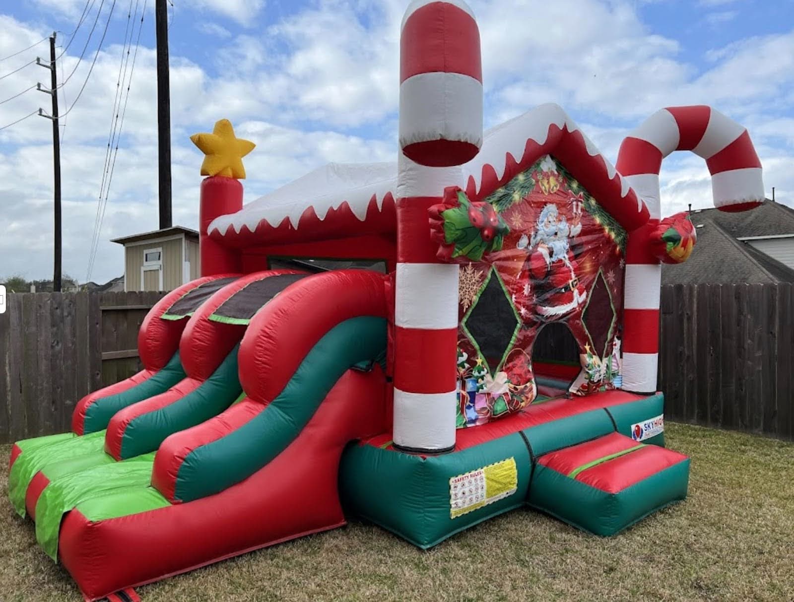 Christmas Combo Bounce House Rental Customer Review Google by Jessica Munoz