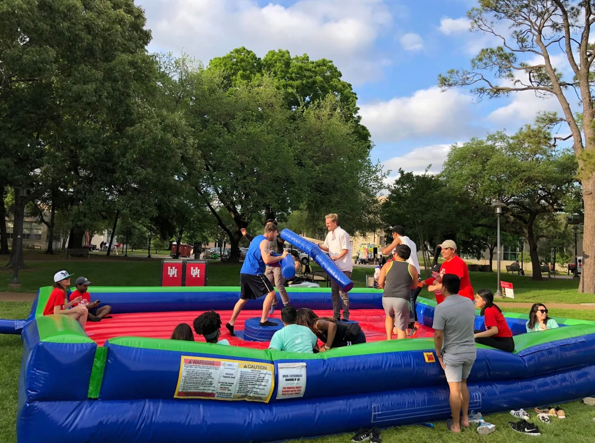 College students at University of Houston playing on joust Google Review