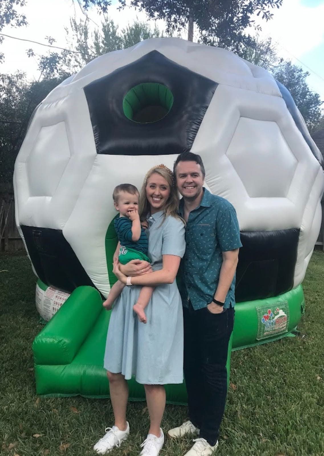 Thrilled with Service! Soccer Bounce House Party