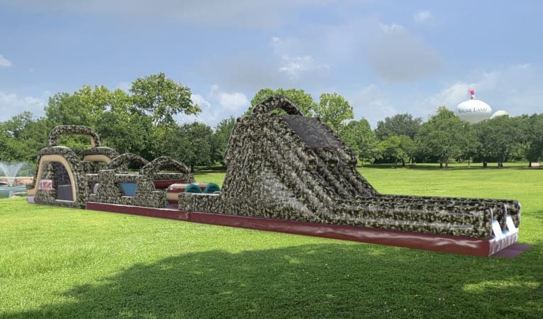 100ft Military Boot Camp Obstacle Rentals in Houston, TX Sky