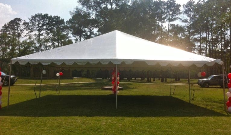 USA 30'x30' Frame Tent Rentals Sky High Party Rentals