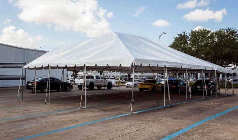USA 30'x50' Frame Tent Rentals Sky High Party Rentals