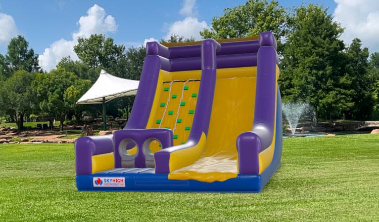 USA Inflatable Rockwall Slide Rentals Sky High Party Rentals