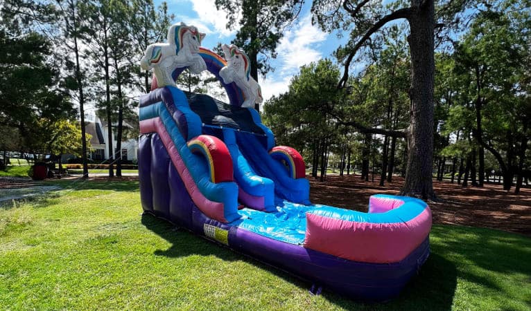 Inflatable Pool Unicorn Water Slide Rental XJUMP Unicorn