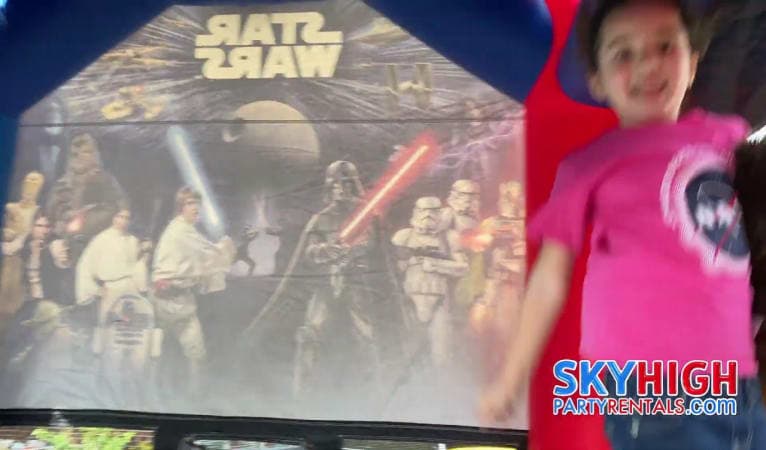 13 x 13 Star Wars Bounce House - Video