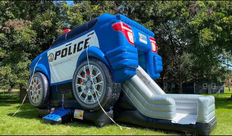 Police Cruiser Bounce House Combo - Video