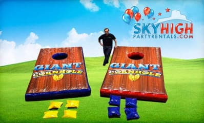 USA Giant Inflatable Corn Hole Rentals | Sky High Party Rentals