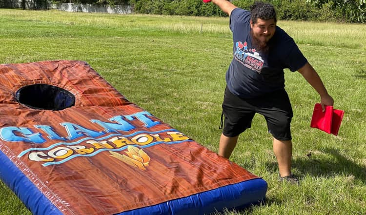 USA Giant Inflatable Corn Hole Rentals | Sky High Party Rentals