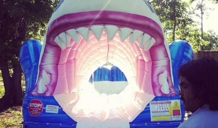 USA Shark Inflatable Slide | Sky High Party Rentals