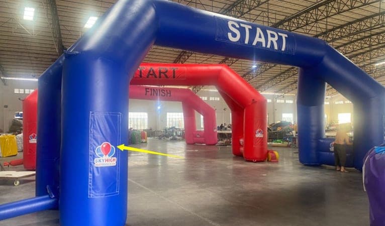 Red Inflatable Race Track Arch Rental | Sky High Party Rentals