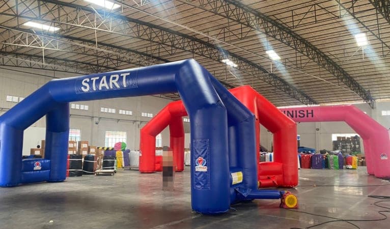 Red Inflatable Race Track Arch Rental | Sky High Party Rentals