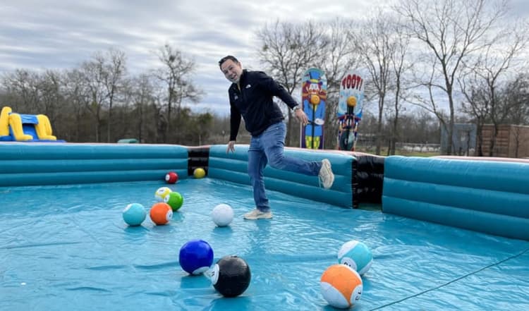 USA Inflatable Pool Table Rental | Sky High Party Rentals