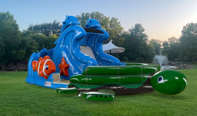 USA Turtle Beach Inflatable Slide | Sky High Party Rentals