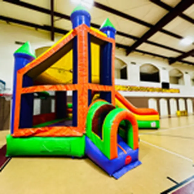 Ultimate 3in1 Bounce House Combo set up in Deer Park, TX